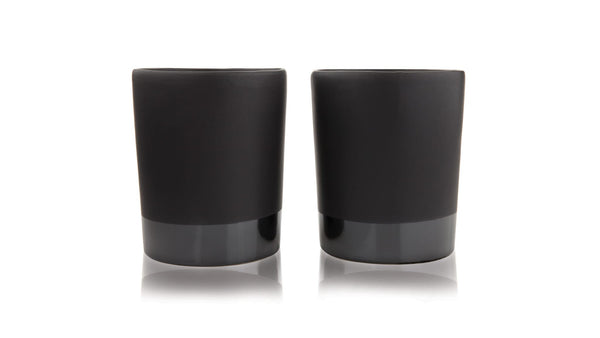 Black Stoneware Tumbler Set