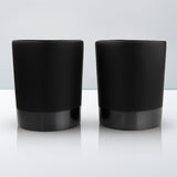 Black Stoneware Tumbler Set