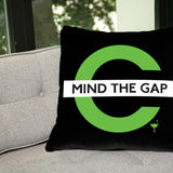 Mind the Gap Throw Pillow