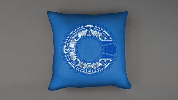 theChive C Blueprint Pillow