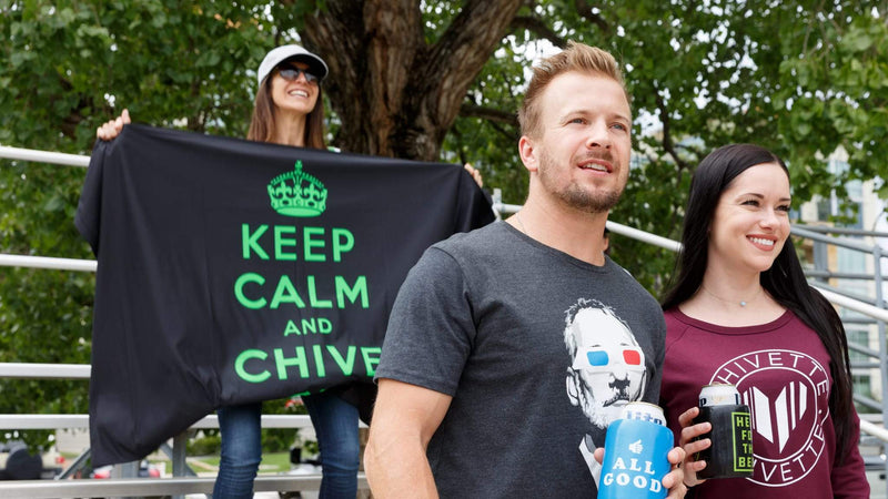 Keep Calm and Chive On Black Flag