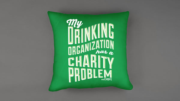 Drinking Organization Pillow