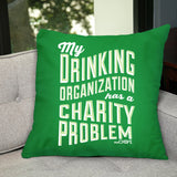 Drinking Organization Pillow