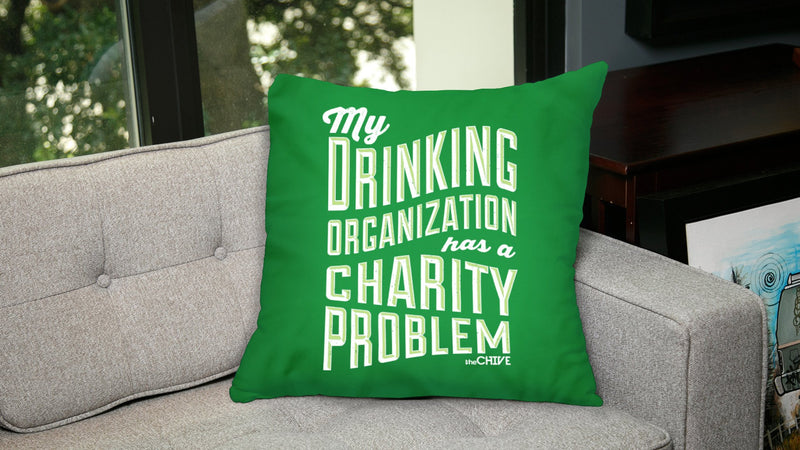 Drinking Organization Pillow