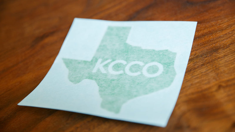 KCCO Texas State Decal