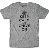 Keep Calm and Chive On Gray Tee