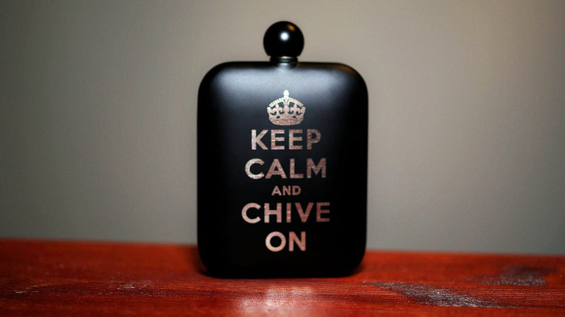 Keep Calm Black Flask