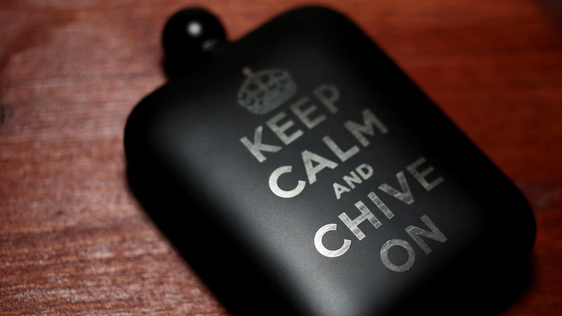 Keep Calm Black Flask