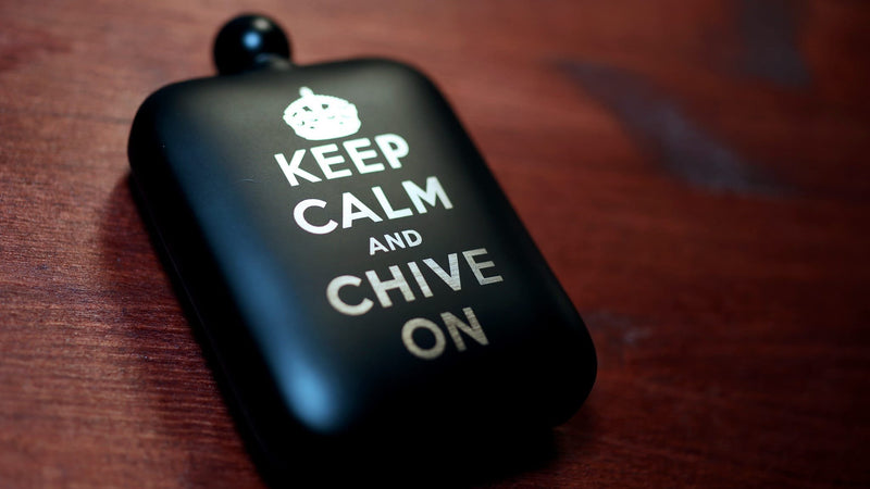 Keep Calm Black Flask