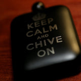 Keep Calm Black Flask