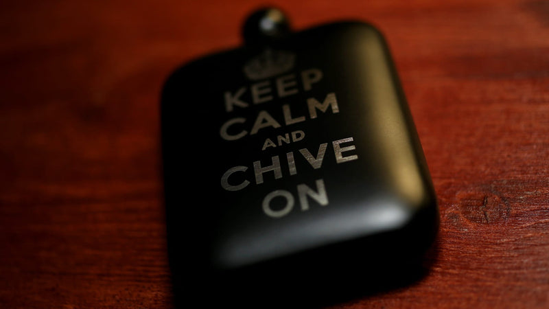 Keep Calm Black Flask