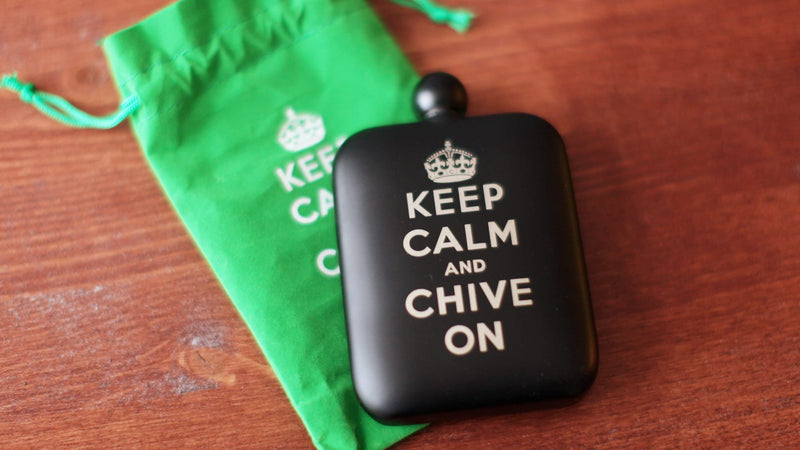 Keep Calm Black Flask