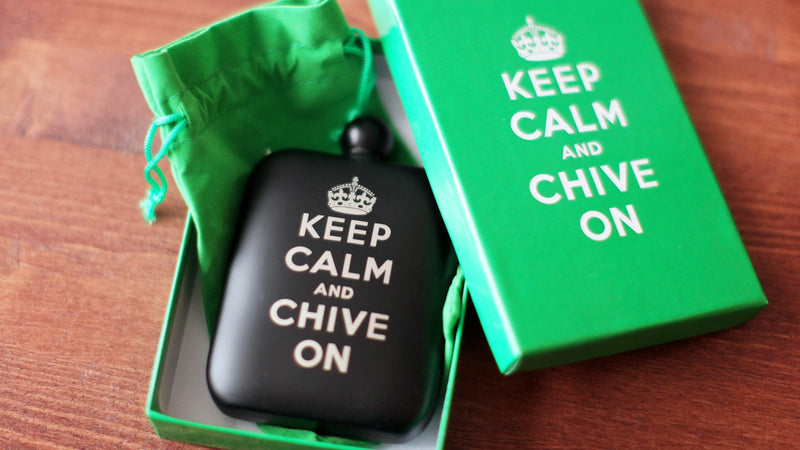 Keep Calm Black Flask