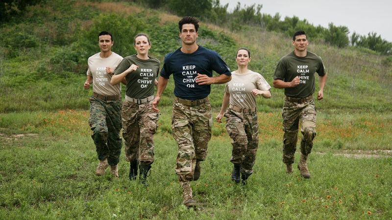 Military Keep Calm and Chive On Tee