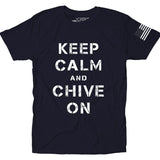 Military Keep Calm and Chive On Tee