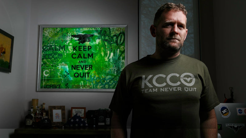 KCCO Team Never Quit Tee - Military Green