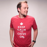 Canadian Keep Calm and Chive On Tee