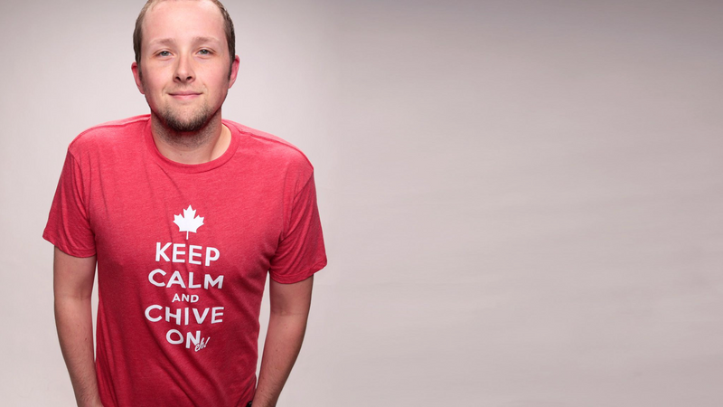 Canadian Keep Calm and Chive On Tee