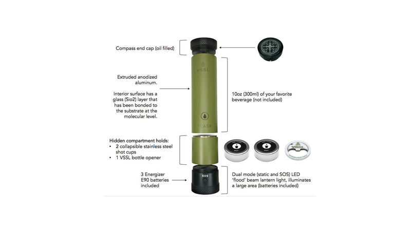 VSSL Flashlight Flask