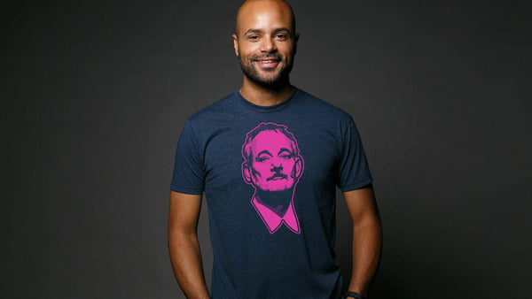 Bill F*cking Murray Pink & Navy Tee