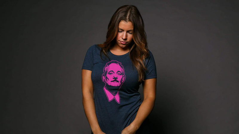 Bill F*cking Murray Pink & Navy Tee