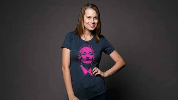 Bill F*cking Murray Pink & Navy Tee